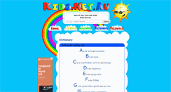 Desktop Screenshot of dictionary.kids.net.au