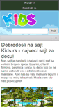 Mobile Screenshot of kids.rs