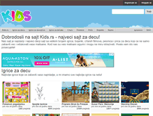 Tablet Screenshot of kids.rs