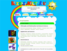 Tablet Screenshot of encyclopedia.kids.net.au